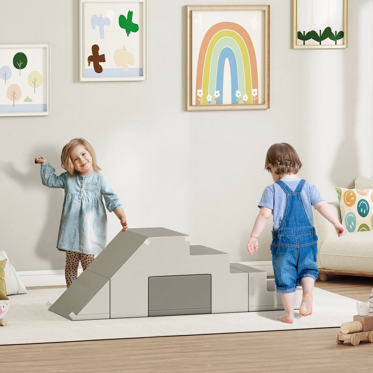 2-Piece Foam Climbing Set for Toddlers