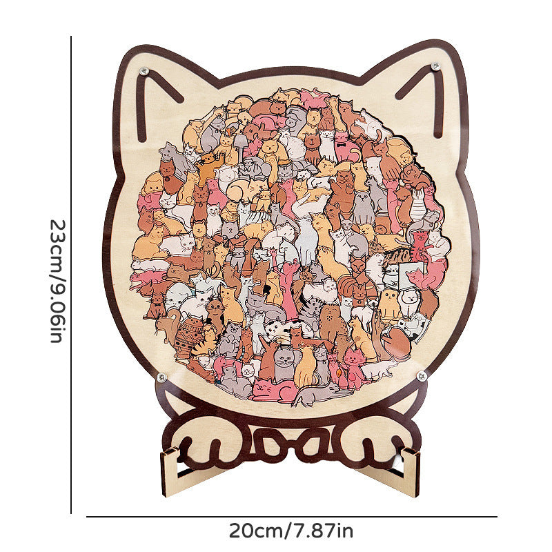 Wooden Animal Puzzle with Frame for Learning