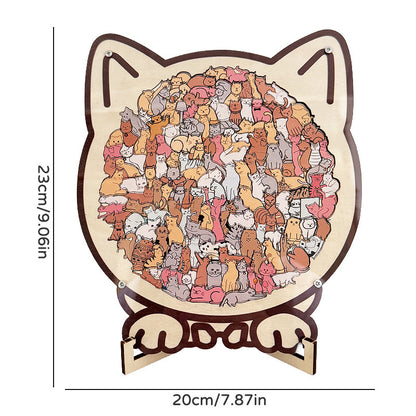 Wooden Animal Puzzle with Frame for Learning