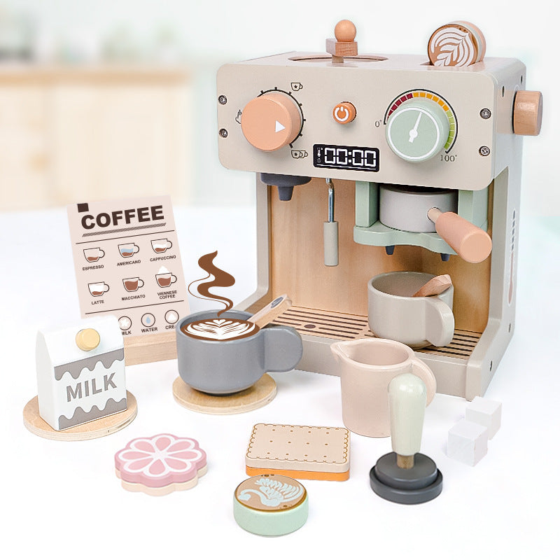 Wooden Tea Set Kitchen Pretend Play Toy