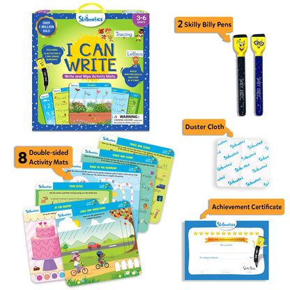 Educational Toy - I Can Write, Preschool & Kindergarten Learning Activity for Toddlers Ages 3+, Skill Drill Flash Cards, Product Height 10.8 In