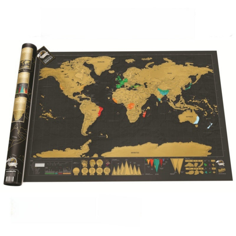 Scratch-Off Travel Map – World & USA Options