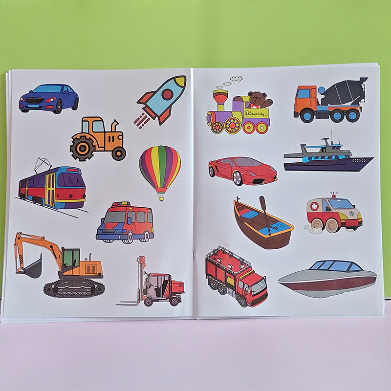 Childrens Animal Transportation Coloring Book