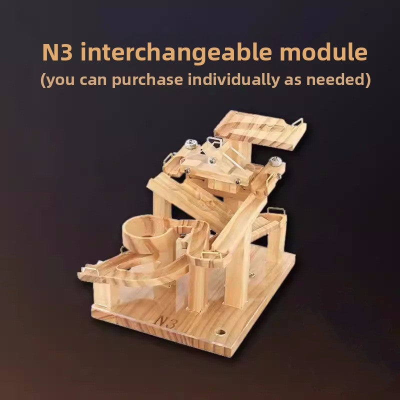 Wooden Ball Track Puzzle Kit Replacement parts-n3