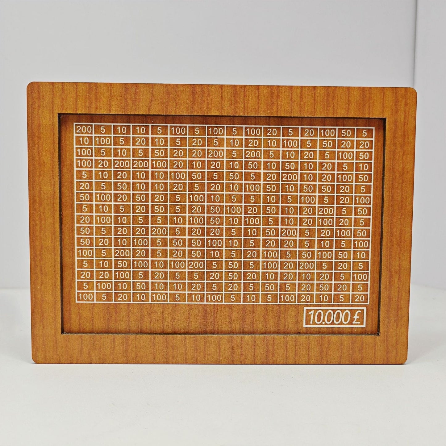 Wooden Goal Box with Counter light brown 10000 free pen 17.2�12.5�6.5cm
