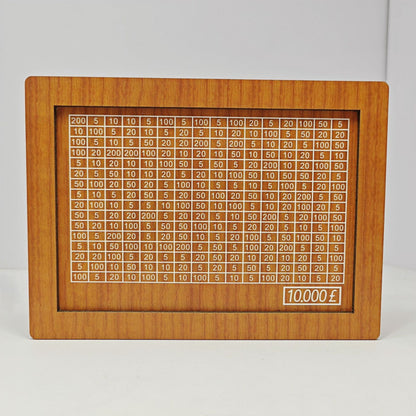 Wooden Goal Box with Counter light brown 10000 free pen 17.2�12.5�6.5cm