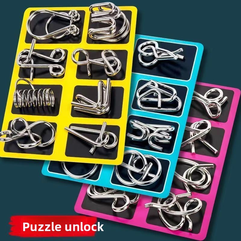 Brain Puzzle Unlocking Toy for Kids Logic Skills