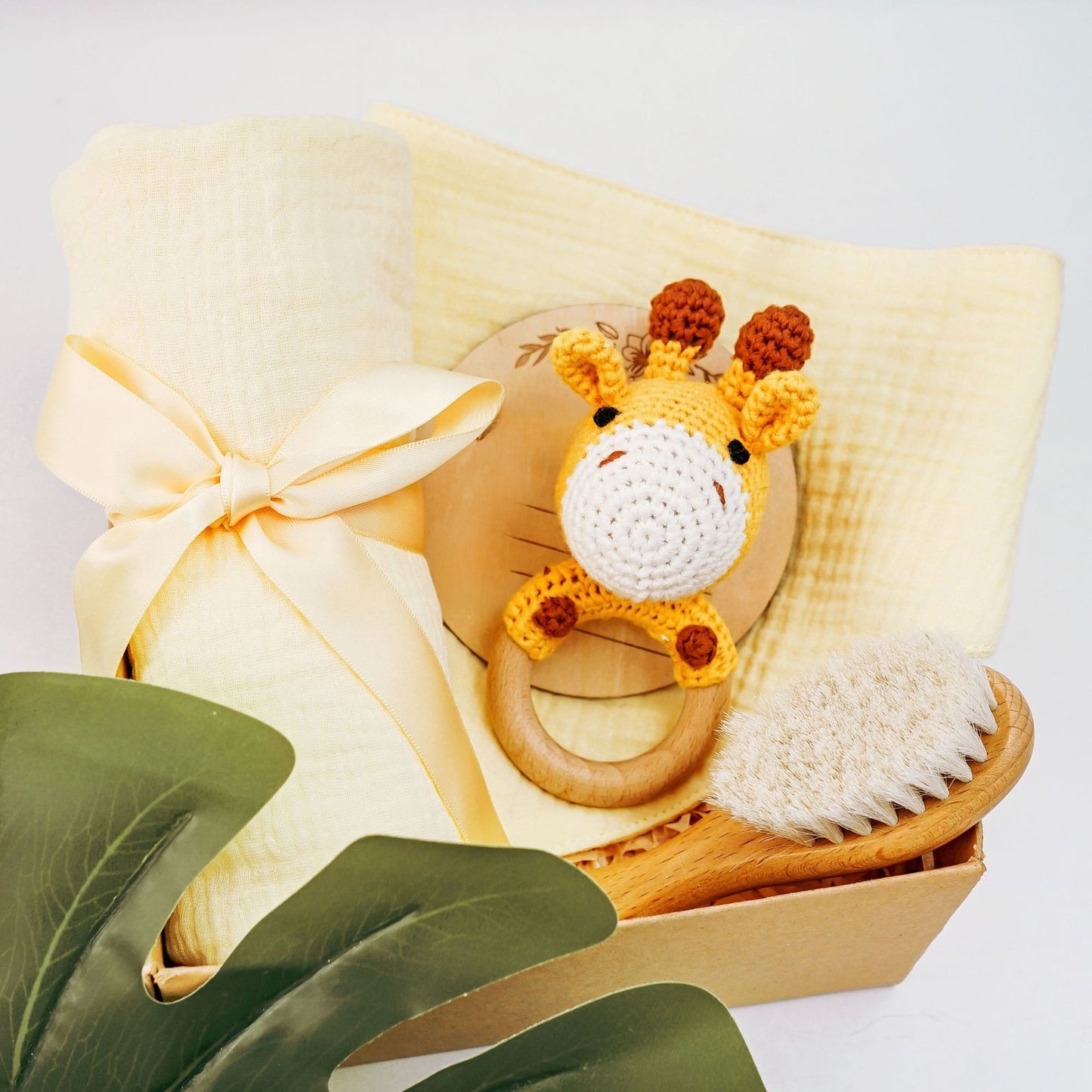 Pure Cotton Crochet Baby Rattle Gift Set