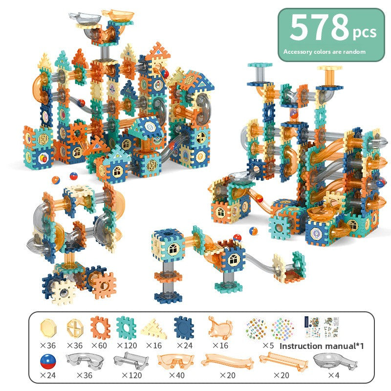 Ball Track Marble Run Building Set 578pcs