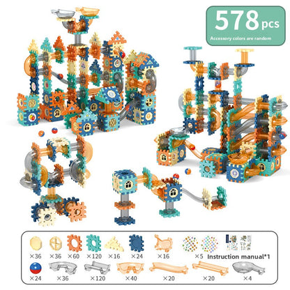 Ball Track Marble Run Building Set 578pcs
