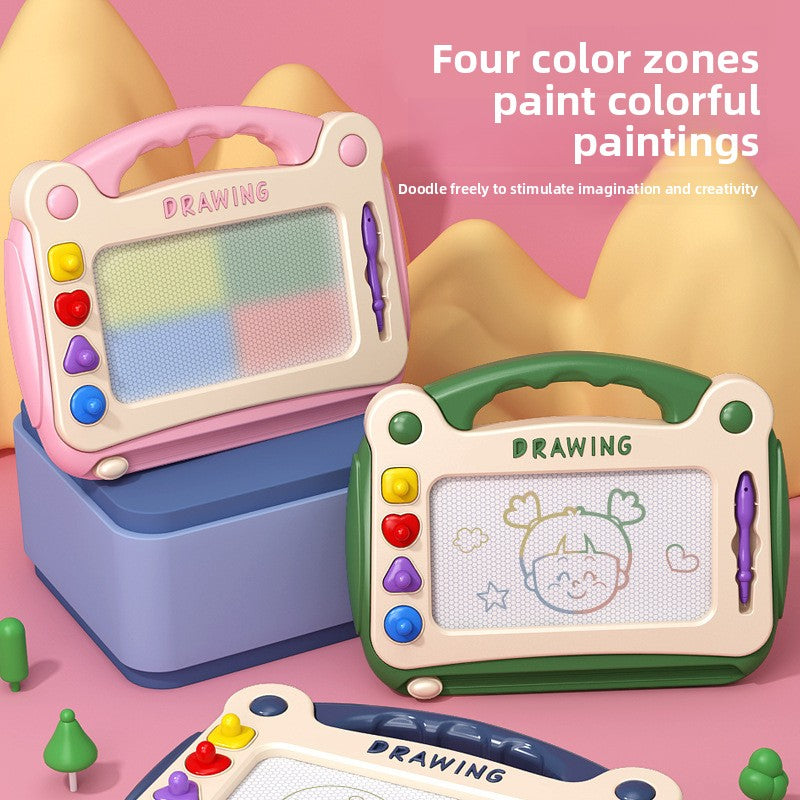 Magnetic Drawing Board for Kids with Pen and Stamps