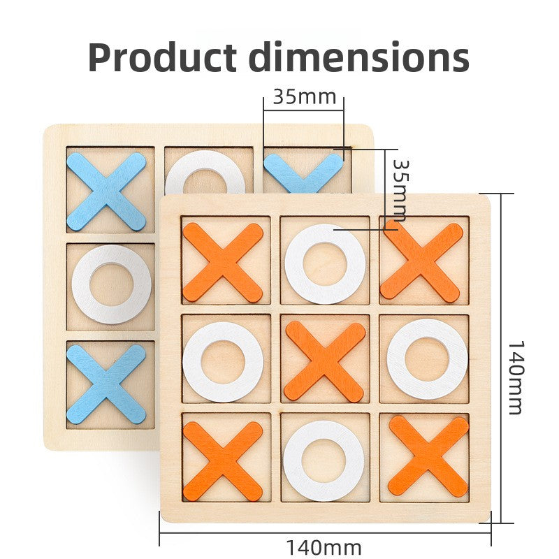 Wooden Tic-Tac-Toe Game for Kids