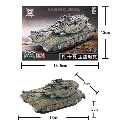 Aircraft & Tank Model Building Blocks Set Merkava Main Battle Tank