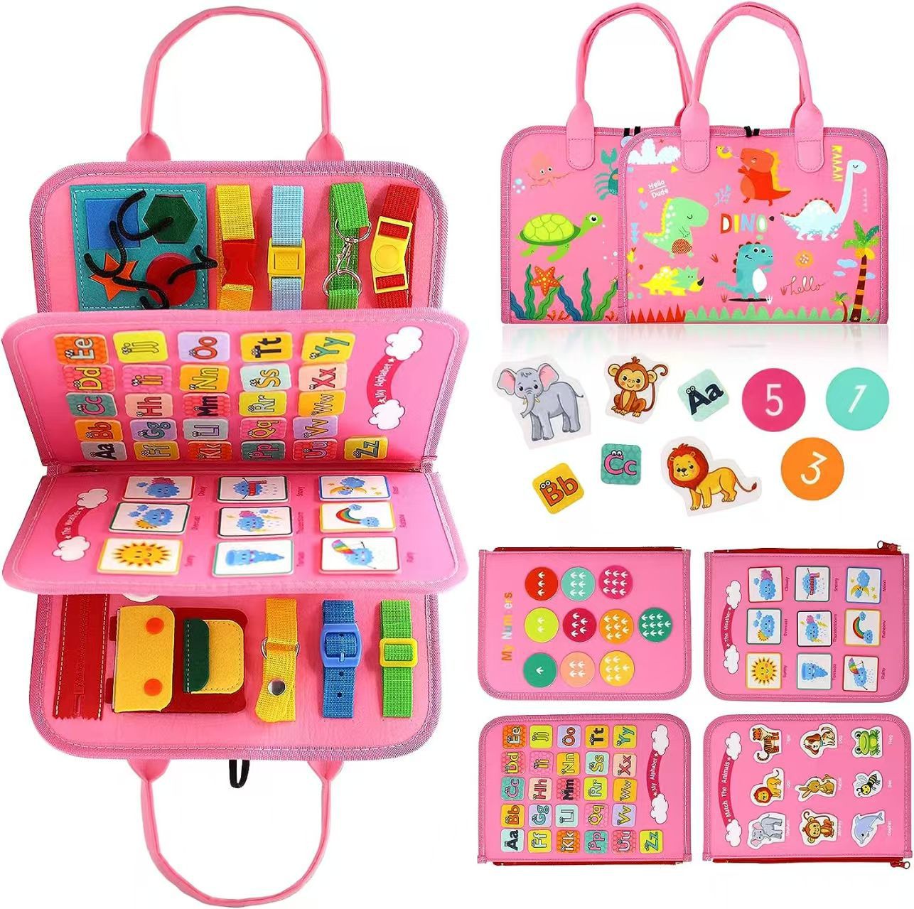 Montessori Felt Busy Board for Early Learning