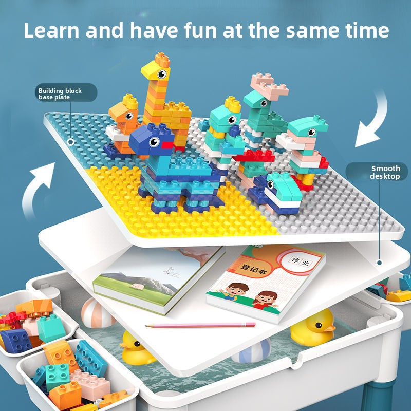 Large Building Block Table for Kids