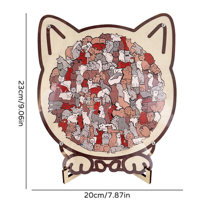 Wooden Animal Puzzle with Frame for Learning