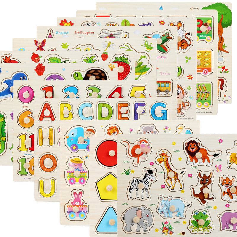 Montessori Wooden Alphabet Puzzle Board