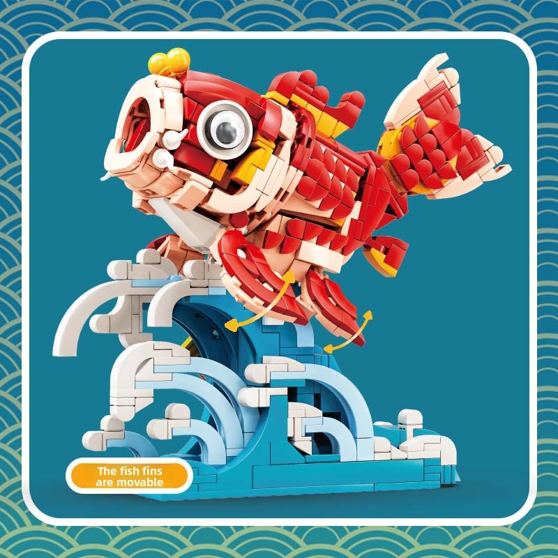 DIY Koi Fish Mini Building Blocks – Display Model Kit