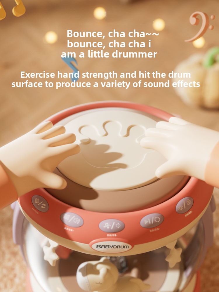 Rechargeable Educational Drum Toy for Babies