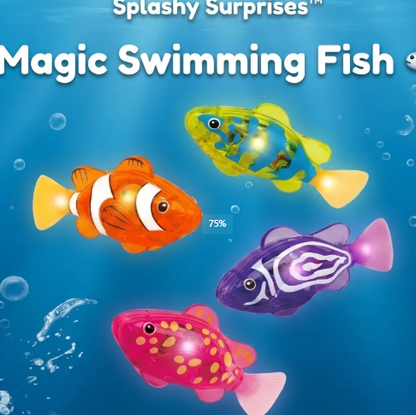Interactive Light-Up Swimming Fish Toy