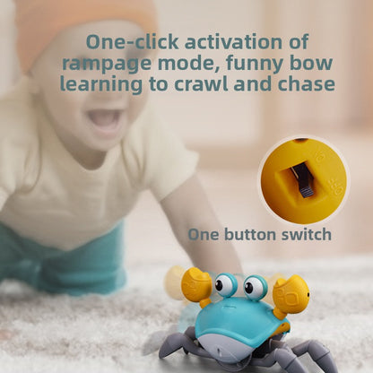 Rechargeable Electric Crab Toy with Music and Lights