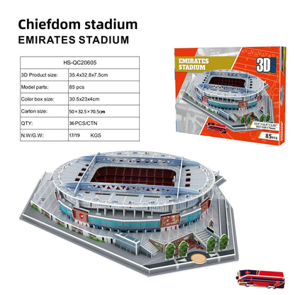 3D Stadium Puzzle Model for Kids