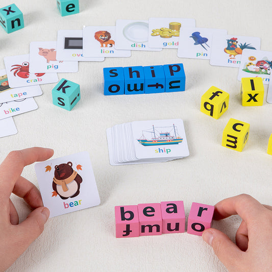 Wooden Alphabet Spelling PK Game