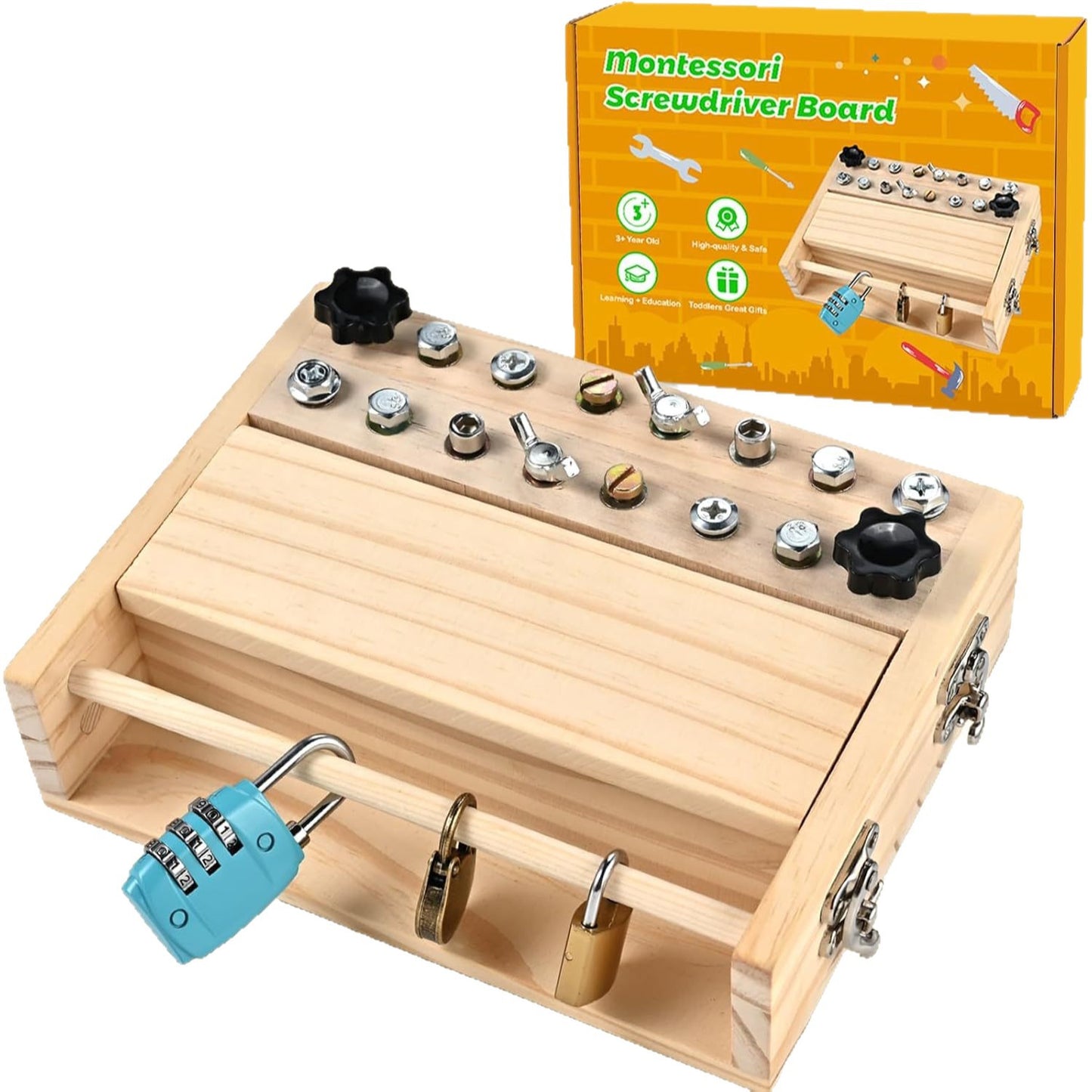 Montessori Screwdriver Skill Board for Kids