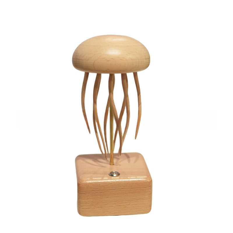 Handmade Wooden Jellyfish Desk Ornament Small jellyfish
