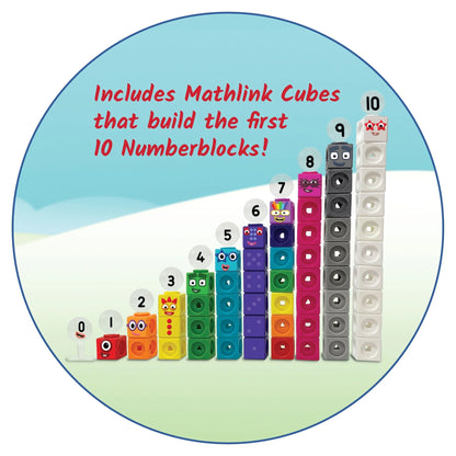 Hand2Mind Mathlink Cubes Numberblocks 1-10 Activity Set, Educational Math Games for Kids