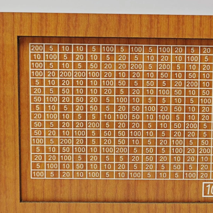 Wooden Goal Box with Counter light brown color 3000 pounds free pen 17.2�12.5�6.5cm