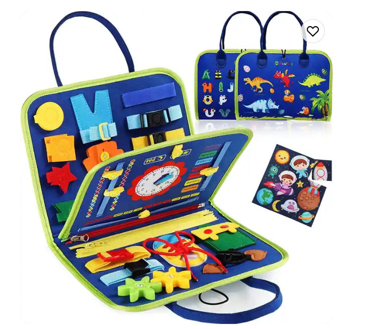 Felt Busy Board with Storage Bag – 28 × 45 cm