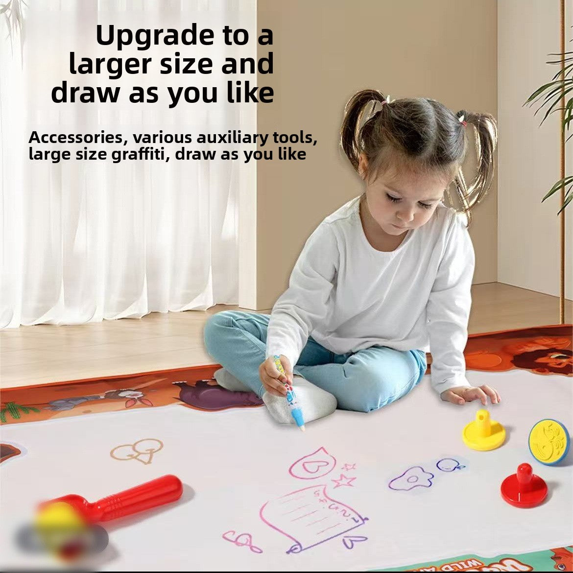 Reusable Magic Water Drawing Mat – Size and Theme Options