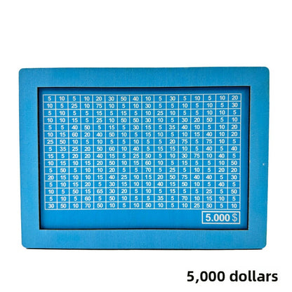 Wooden Goal Box with Counter blue 5000 free pen 17.2�12.5�6.5cm