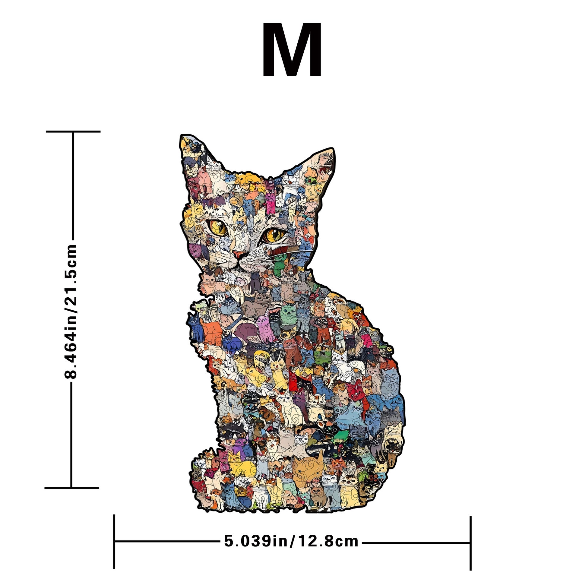 Wooden Cat Puzzle Piggy Bank Toy Jjm25052 ordinary model m