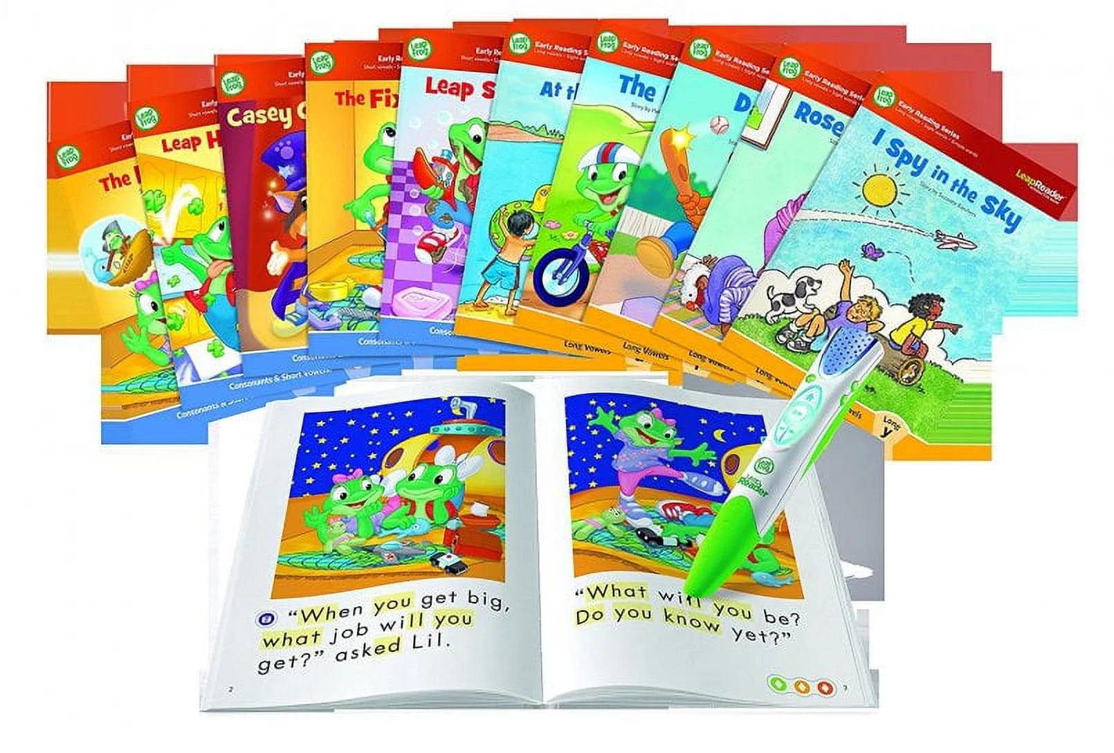 80-61612E Leapreader System Learn to Read 10 Book Bundle