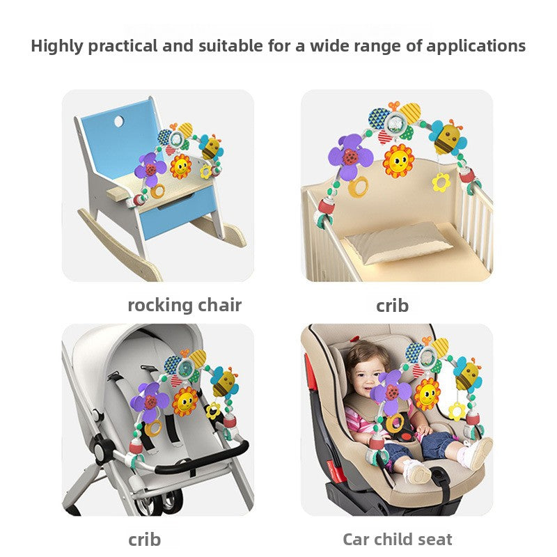 Baby Crib Rotating Rattle Toy – Bee & Ocean Themes