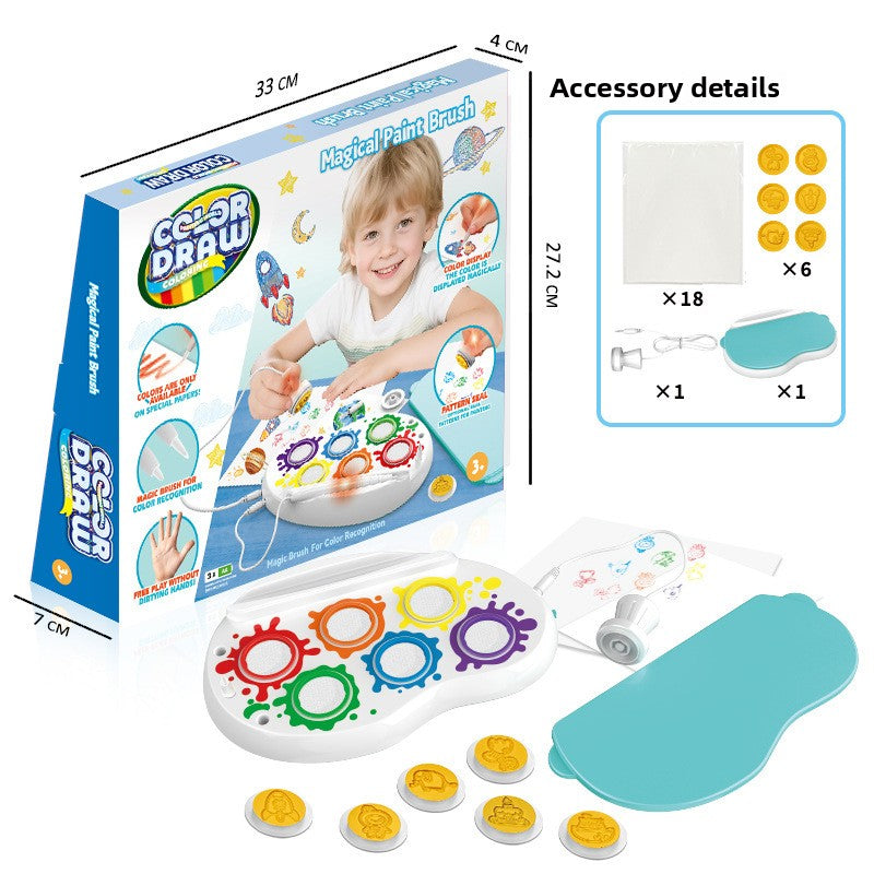 Magic Paintbrush Toy for Kids White 6003B Rainbow Brush 26pcs