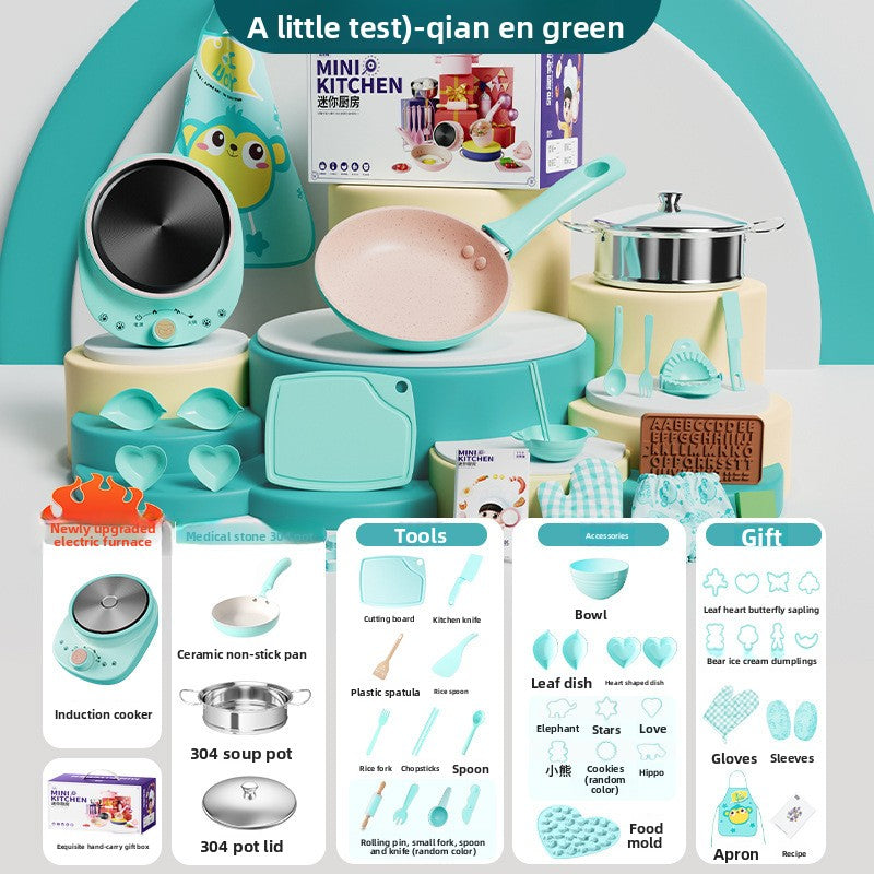 Toy Kitchen Set for Pretend Cooking