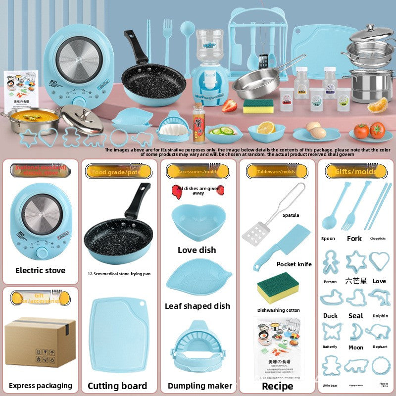 Mini Kitchen Pretend Play Toy Set 289 blue