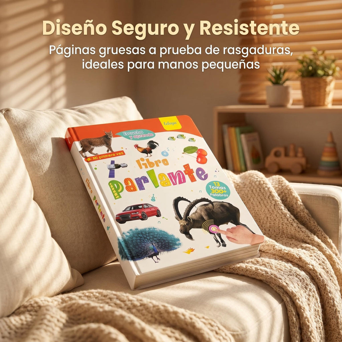 Spanish-English Bilingual Interactive Learning Book for Children
