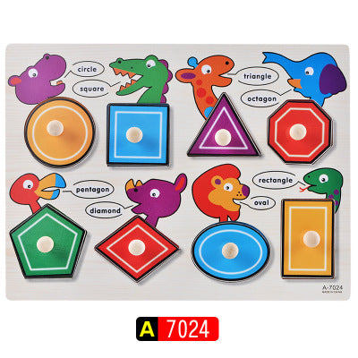 Montessori Wooden Alphabet Puzzle Board
