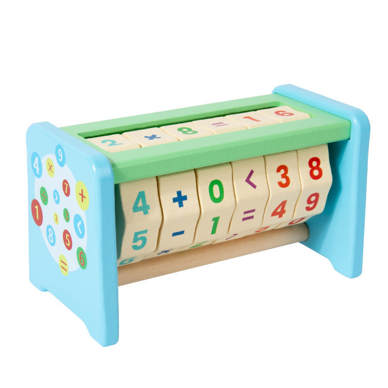 Wooden Math Cube for Kids – Hands-On Arithmetic Learning Toy
