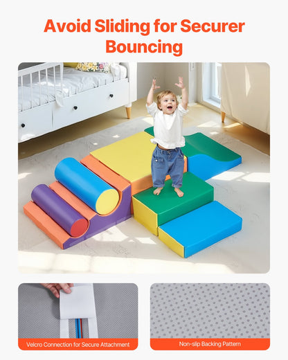 Climbing Toys 7 Piece Foam Climbing Blocks Set For Toddlers And Preschoolers