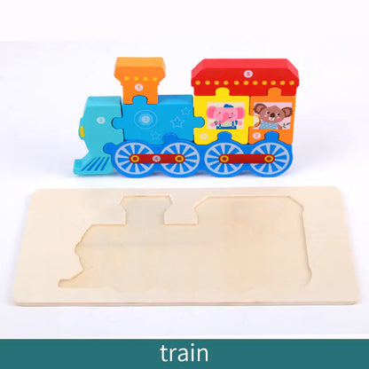 Explore & Learn: Wooden Educational Puzzle Toys for Kids! 🌳🧩