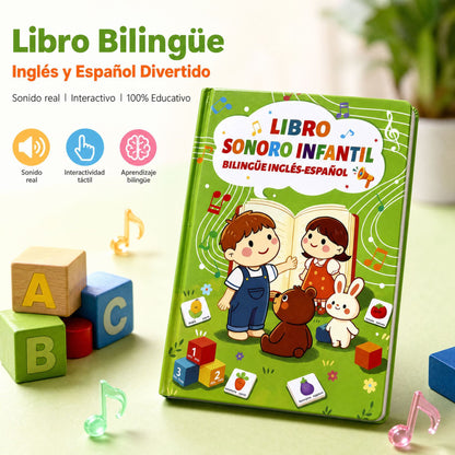 Spanish-English Bilingual Interactive Learning Book for Children Wonder Kids Toy
