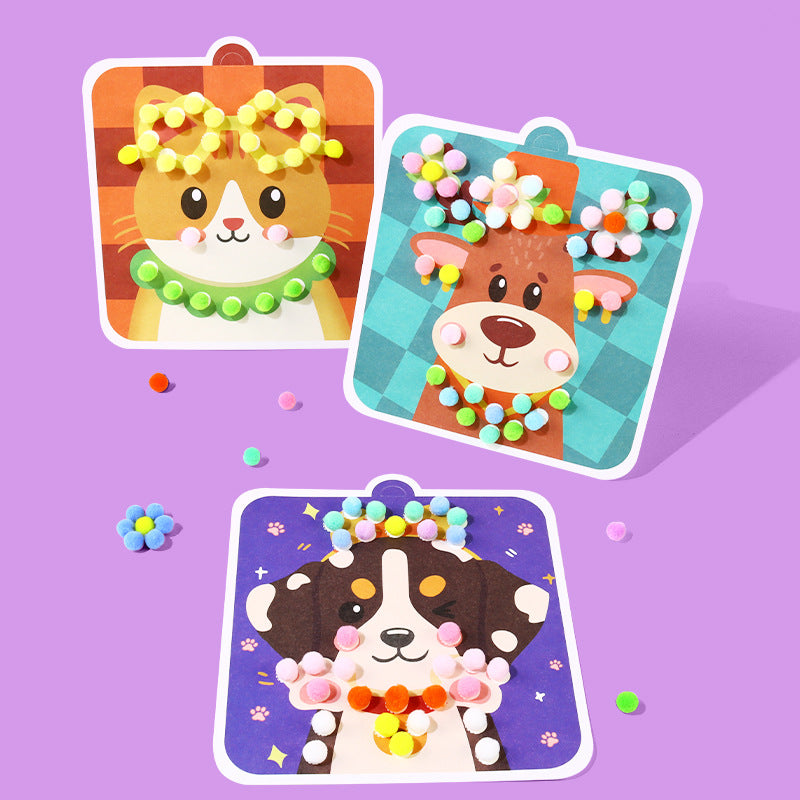 Pom-Pom Art Craft Kit for Kids