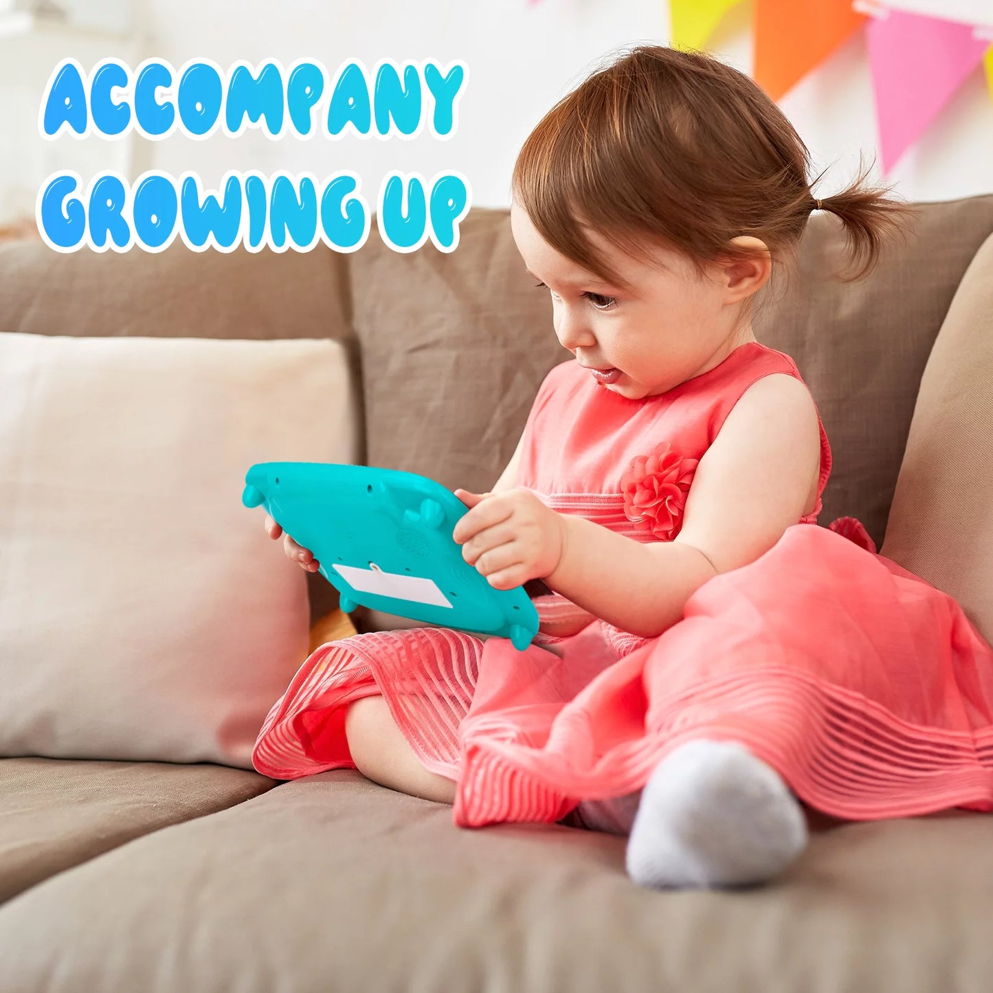 Tablet Toy for 1 2 3 Year Od Toddlers,Educational Toys for Boy Girls Age 2-9 Year Old Electric Learning Toys with Light and Music Interactive Toy for 1-4 Toddlers Numbers Alphabet Toy
