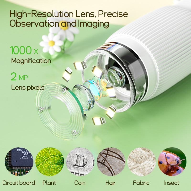 Portable Handheld Digital Microscope for Kids