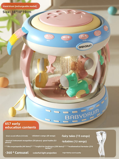 Rechargeable Educational Drum Toy for Babies